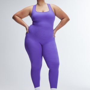 SEAMLESS RIB SPORT JUMPSUIT