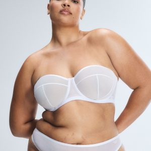 SHEER X UNLINED STRAPLESS BRA
