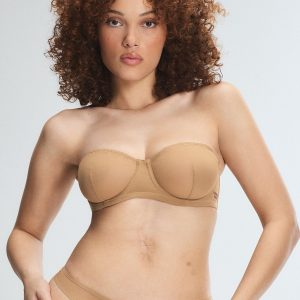 SHEER X UNLINED STRAPLESS BRA