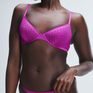 SHOW N' TELL MESH UNLINED DEMI BRA