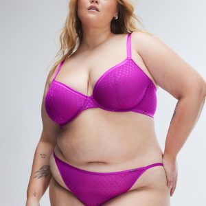 SHOW N' TELL MESH UNLINED DEMI BRA