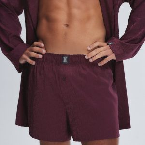SIGNATURE SCRIPT SATIN BOXERS