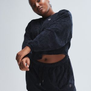 SIGNATURE SCRIPT VELOUR SWEATSHIRT