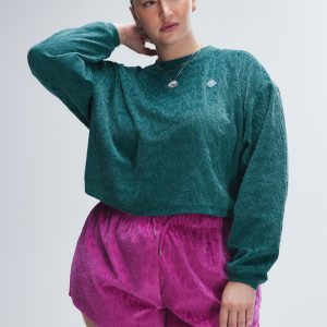 SIGNATURE SCRIPT VELOUR SWEATSHIRT