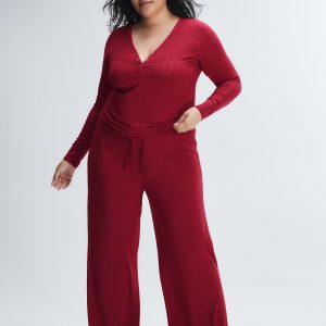 SLEEK STITCH MODAL SLEEP HENLEY