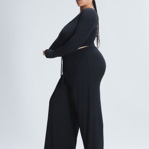 SLEEK STITCH MODAL MID-RISE SLEEP PANT