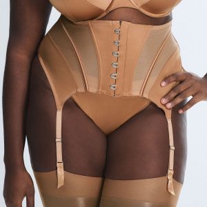 SLIPPER SATIN GARTER BELT