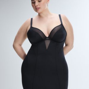 SLIPPER SATIN UNDERWIRE DRESS