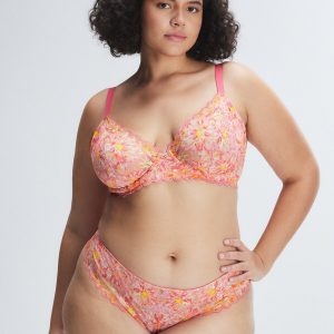 SUNRAY LACE UNLINED PLUNGE BRA
