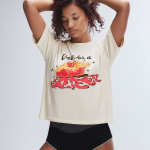 WEEKENDER JERSEY SHRUNKEN GRAPHIC TEE