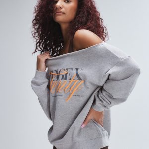 WEEKENDER TERRY CUT-OFF SWEATSHIRT