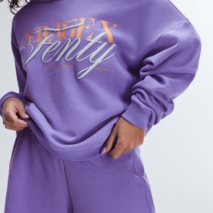 WEEKENDER TERRY CUT-OFF SWEATSHIRT