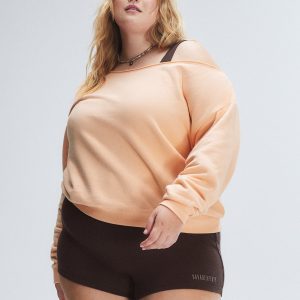 WEEKENDER TERRY CUT-OFF SWEATSHIRT