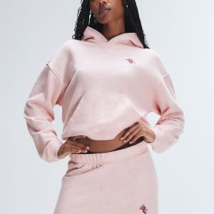WEEKENDER TERRY SHRUNKEN PULLOVER HOODIE