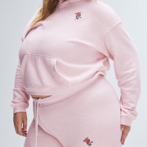 WEEKENDER TERRY SHRUNKEN PULLOVER HOODIE