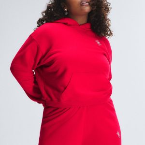 WEEKENDER TERRY SHRUNKEN PULLOVER HOODIE