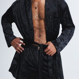 WHISKEY ROOM VELVET SMOKING JACKET