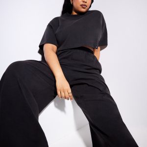 ESSENTIAL HEAVY JERSEY WASHED CROPPED TEE