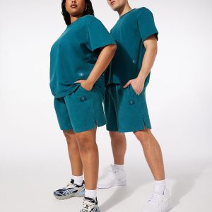 ESSENTIAL HEAVY JERSEY WASHED SWEATSHORT