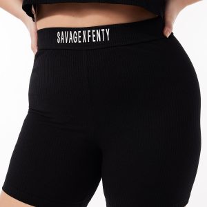 ESSENTIAL HEAVY RIB LOGO BIKE SHORT