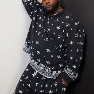 ESSENTIAL TERRY LONG-SLEEVE POLO