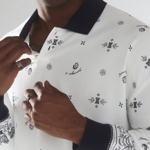 ESSENTIAL TERRY LONG-SLEEVE POLO