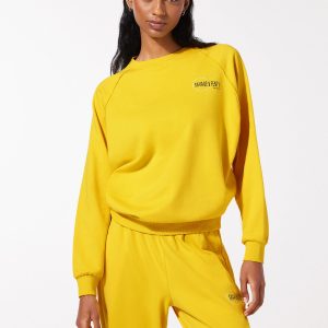 ESSENTIAL TERRY SCOPE LOGO RAGLAN SWEATSHIRT